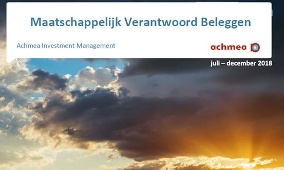 MVB Rapportage tweede halfjaar 2018