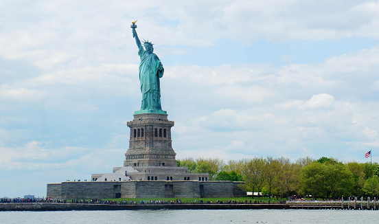 Het vrijheidsbeeld in New York 