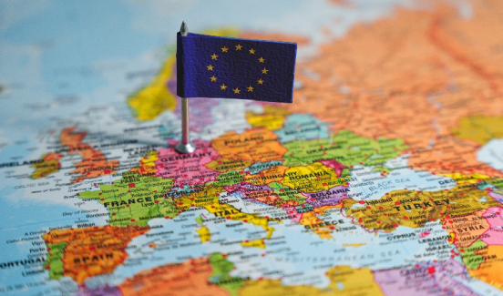 kaart met europa