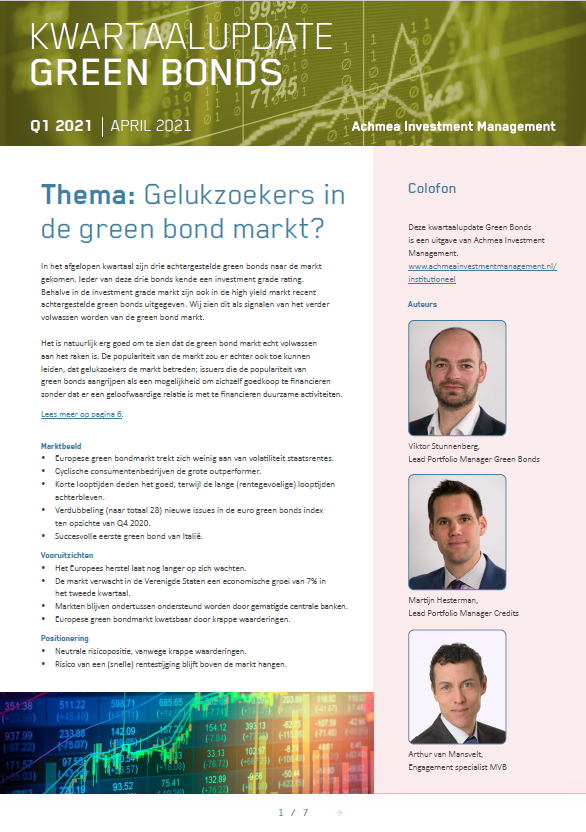 Kwartaalupdate Green Bonds Q1 2021