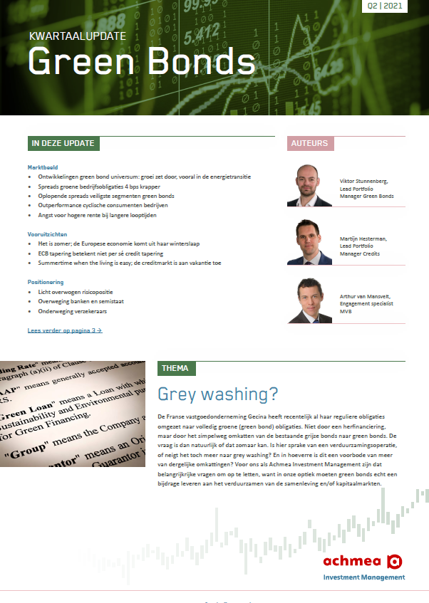 kwartaalupdate green bonds Q2 2021